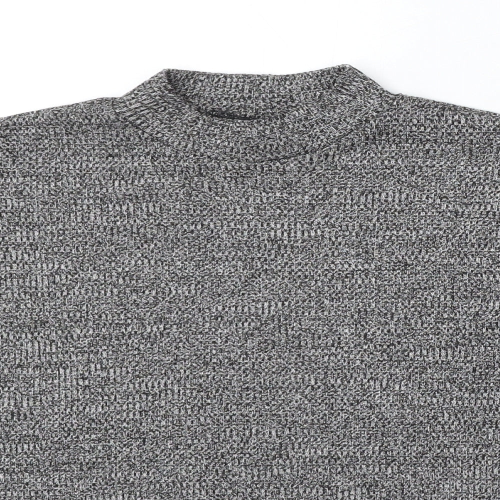 Divided by H&M Womens Grey Round Neck Polyester Pullover Jumper Size S