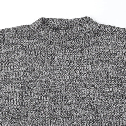 Divided by H&M Womens Grey Round Neck Polyester Pullover Jumper Size S