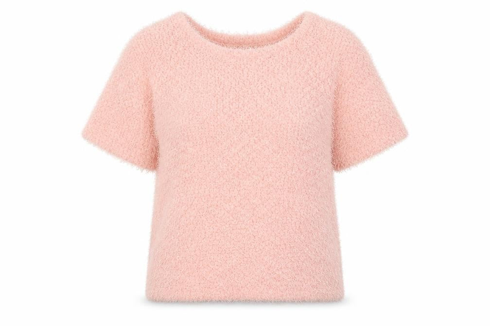 Cameo Rose Womens Pink Round Neck Polyester Pullover Jumper Size 10