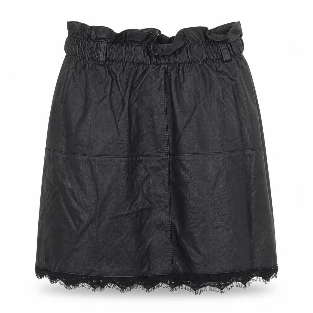 Preworn Womens Black Polyester A-Line Skirt Size M