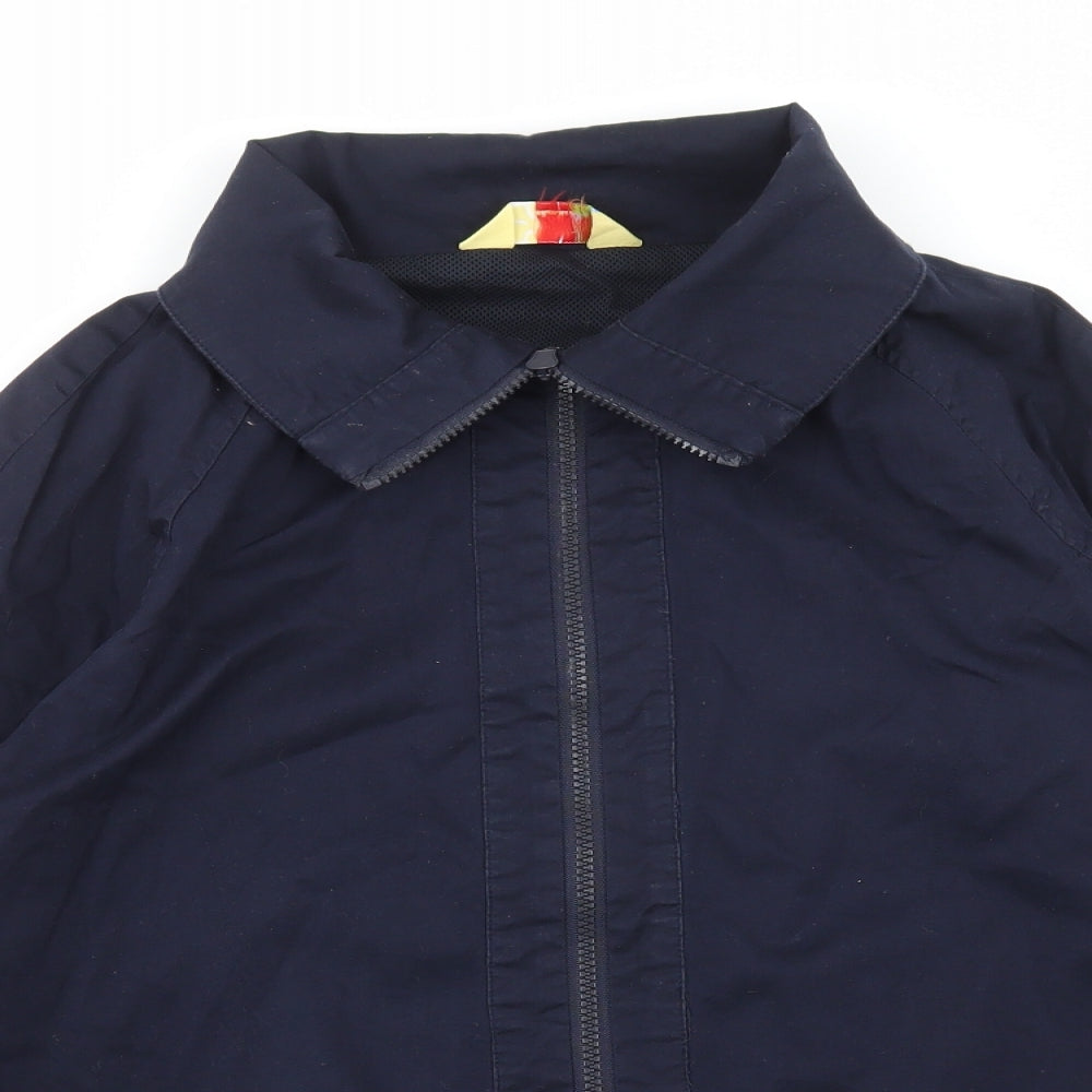Alice Collins Womens Blue Jacket Coat Size 14 Zip