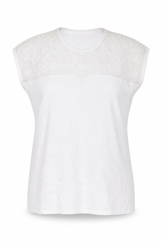 Al Paradise Womens White Round Neck Viscose Pullover Jumper Size M