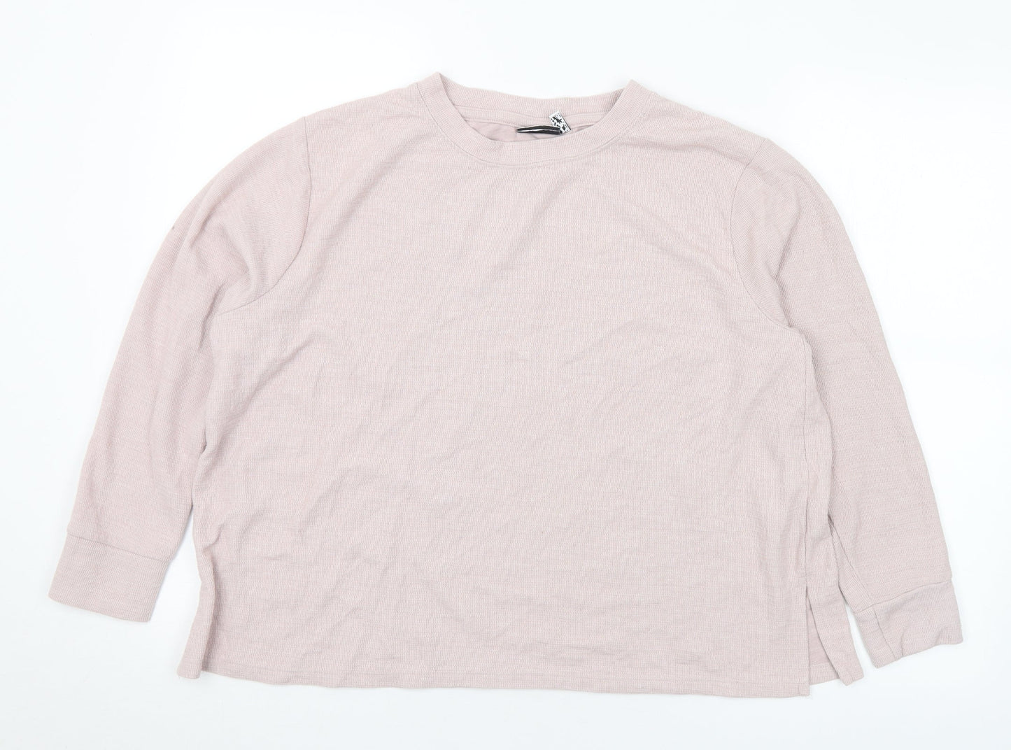 ASOS Womens Purple Crew Neck Polyester Pullover Jumper Size 14