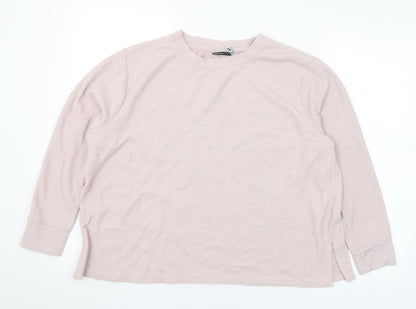 ASOS Womens Purple Crew Neck Polyester Pullover Jumper Size 14