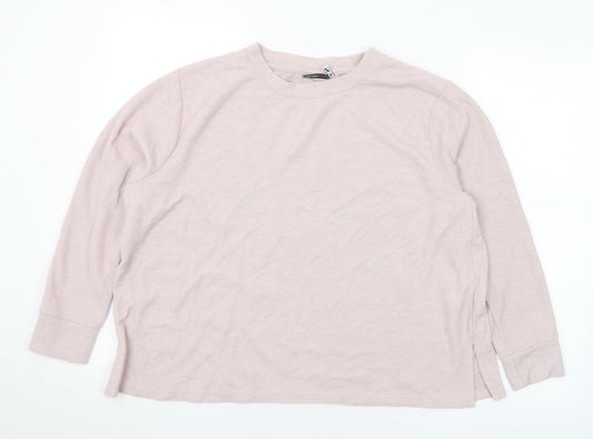 ASOS Womens Purple Crew Neck Polyester Pullover Jumper Size 14