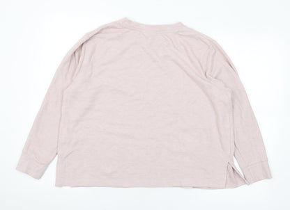 ASOS Womens Purple Crew Neck Polyester Pullover Jumper Size 14