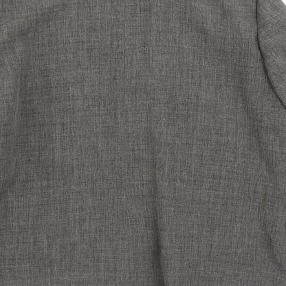 Definitions Womens Grey Jacket Blazer Size 16 Zip