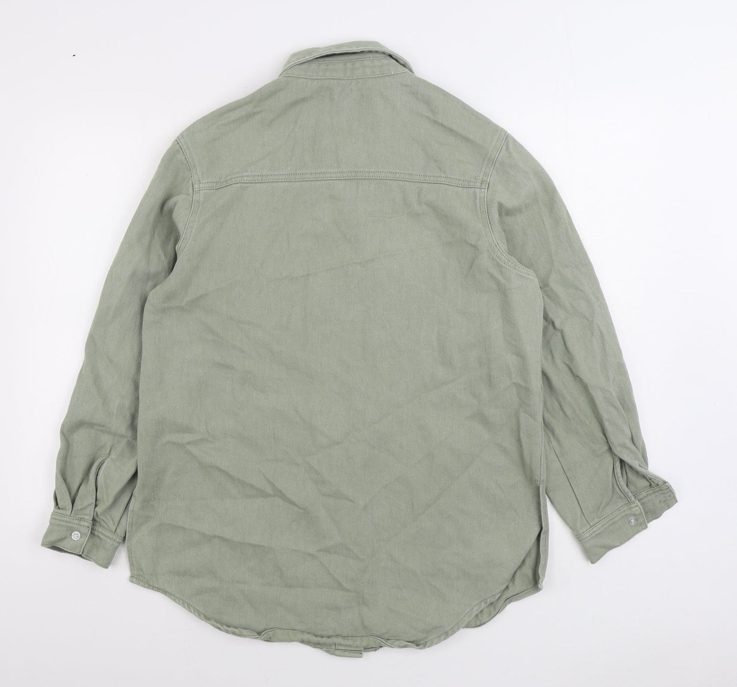 Missguided Womens Green Jacket Size 6 Button