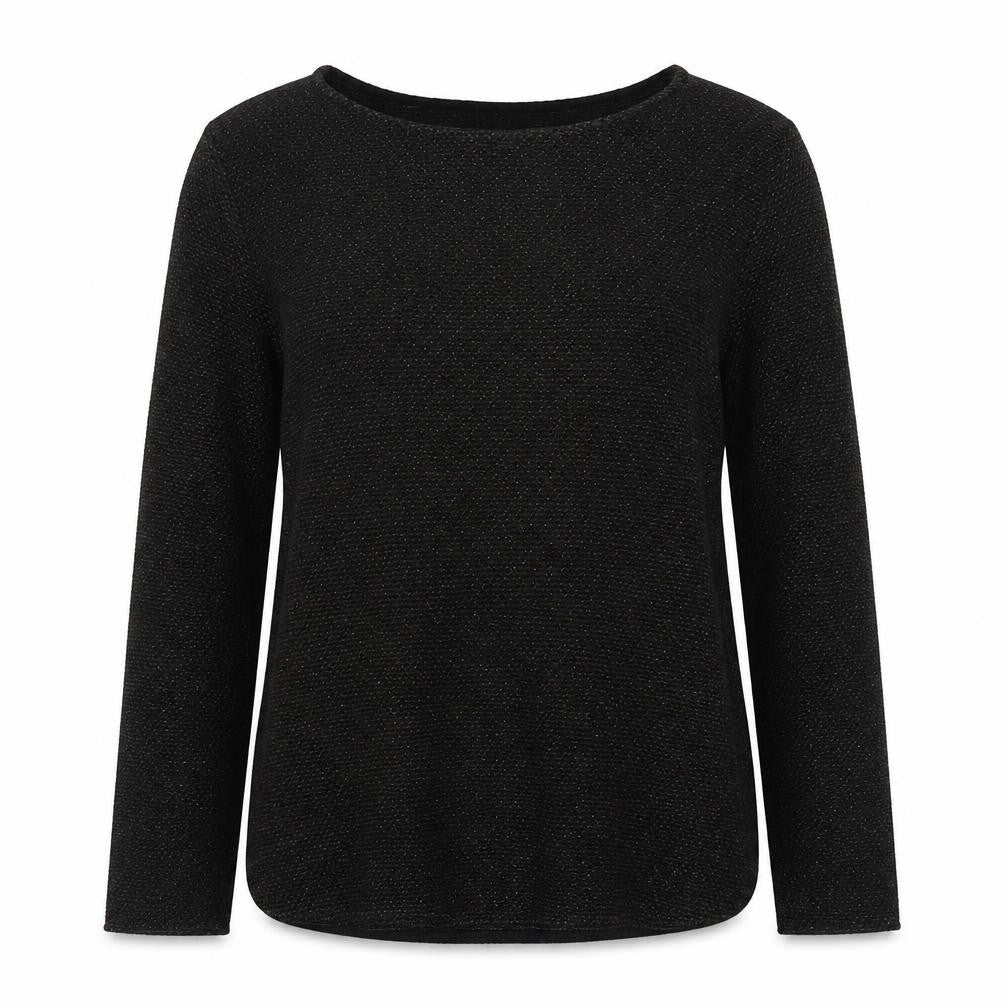H&M Womens Black Boat Neck Cotton Pullover Jumper Size M