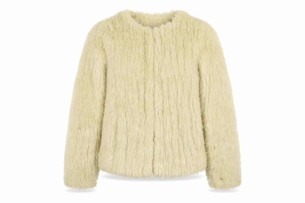 New Look Womens Beige Jacket Size 8 Hook & Eye