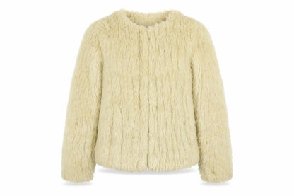 New Look Womens Beige Jacket Size 8 Hook & Eye