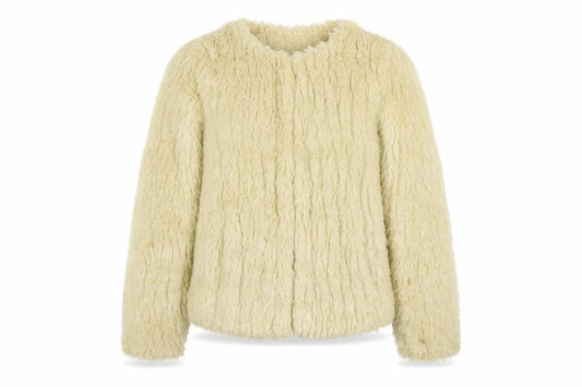 New Look Womens Beige Jacket Size 8 Hook & Eye