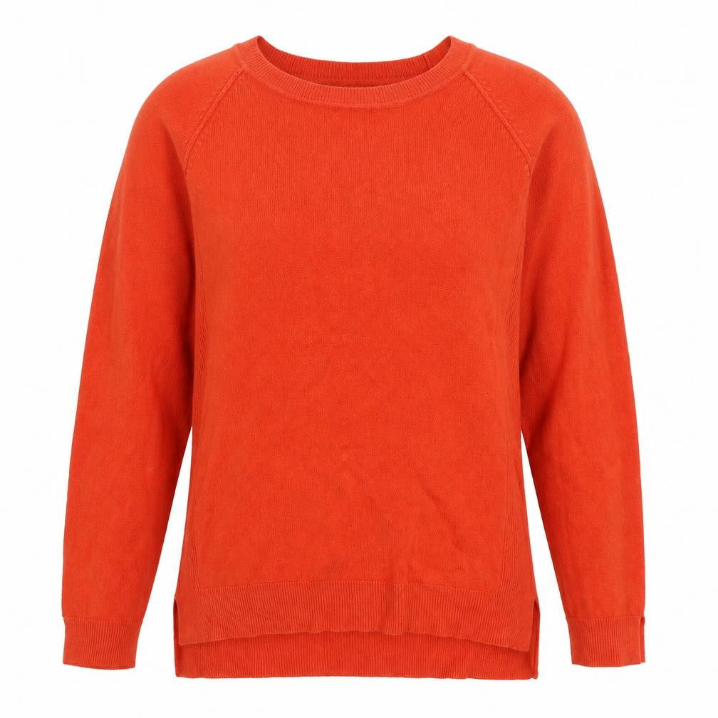 Atmosphere Womens Orange Round Neck Acrylic Pullover Jumper Size 12