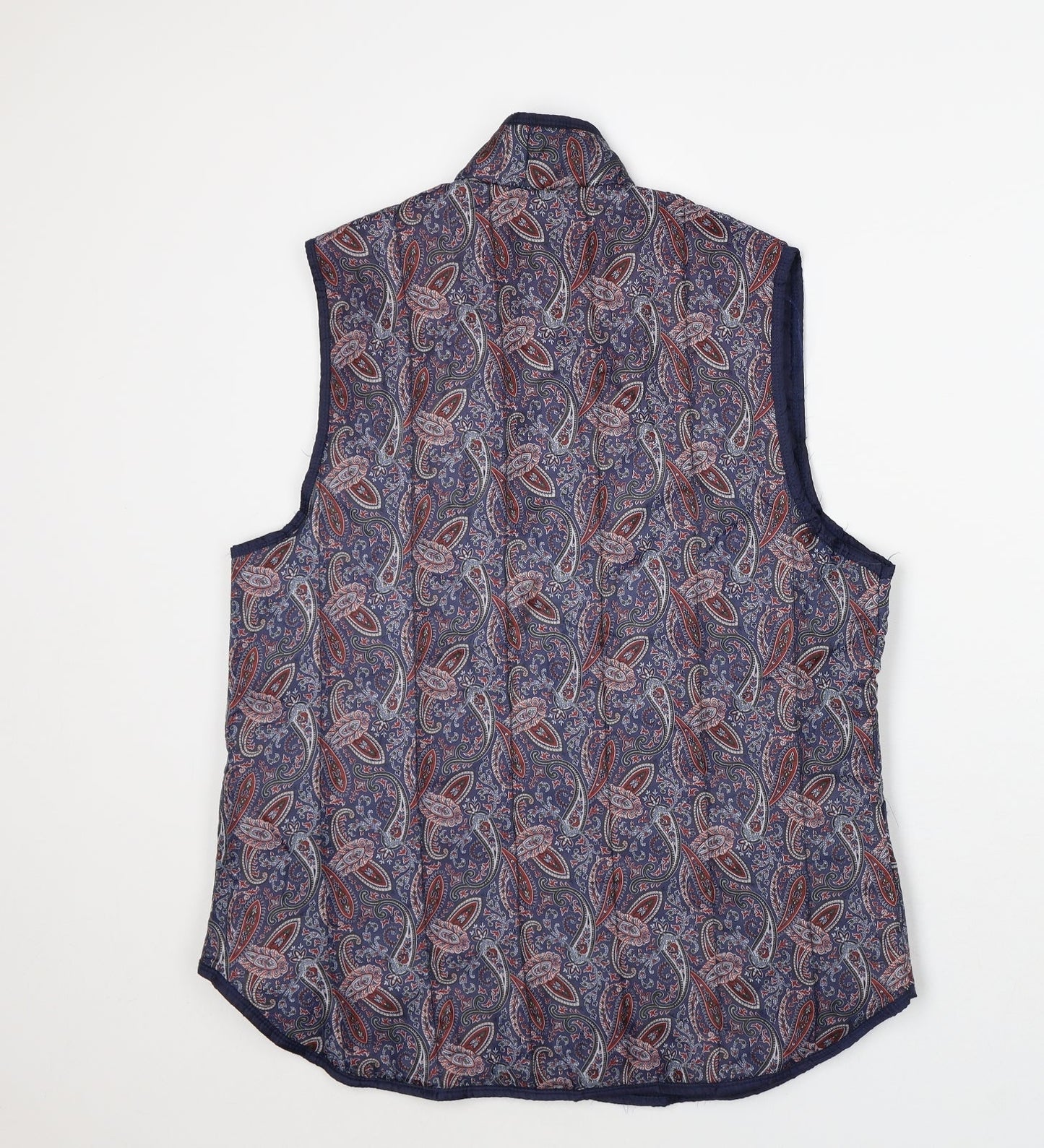 Preworn Womens Multicoloured Geometric Jacket Size 10 Snap - Gilet