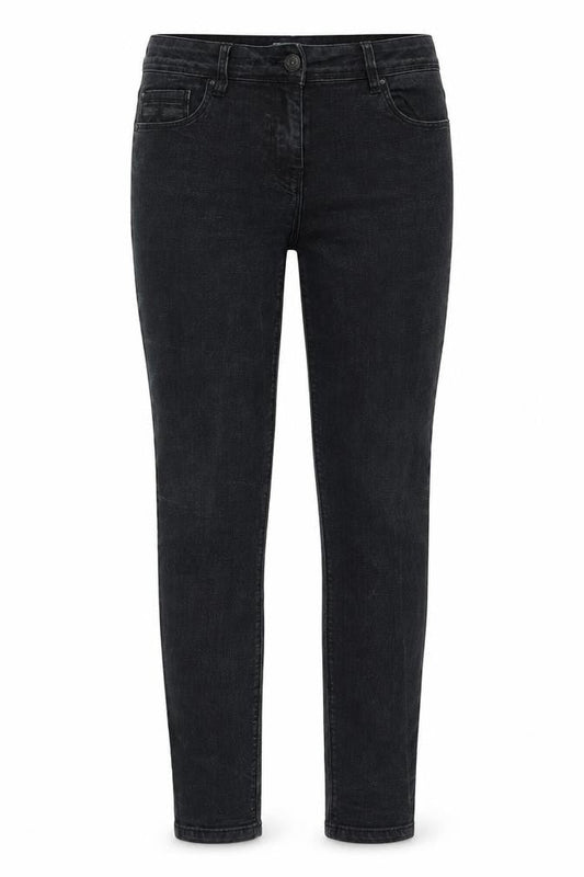 Womens Black Cotton Skinny Jeans Size 34 in L28 in Regular
