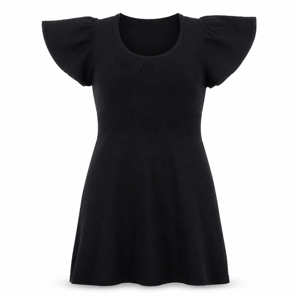 George Womens Black Acrylic A-Line Size 10 Scoop Neck Pullover