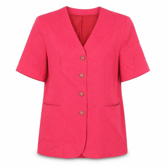Klass Womens Pink Jacket Size 12 Button