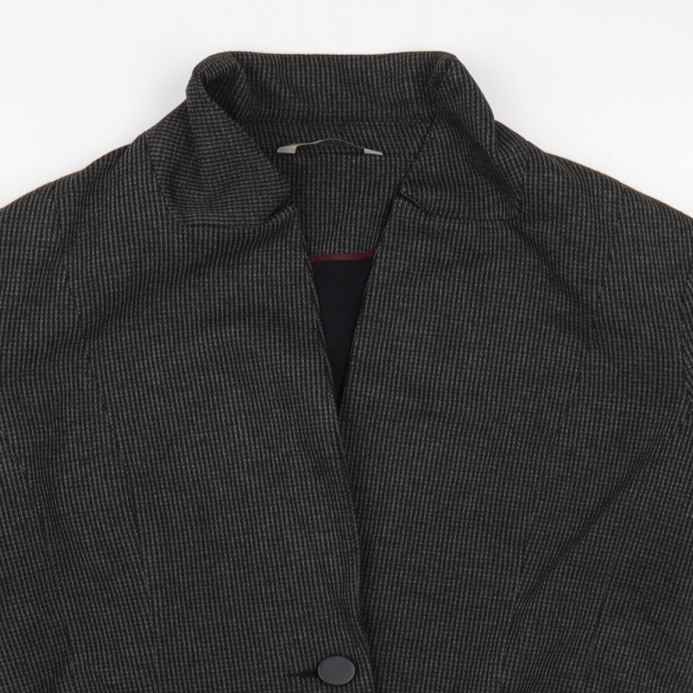 George Womens Grey Jacket Blazer Size 16 Button