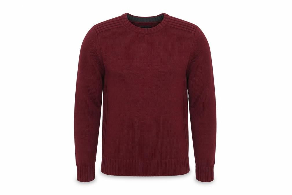Kensington Mens Red Crew Neck Acrylic Pullover Jumper Size M