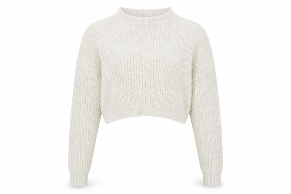 Prett Womens Beige Boat Neck Polyester Pullover Jumper Size M