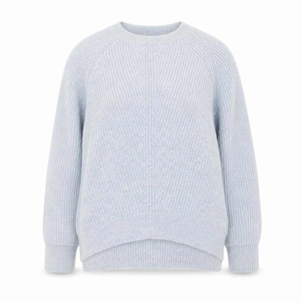 Marks & Spencer Womens Blue Round Neck Polyamide Pullover Jumper Size S
