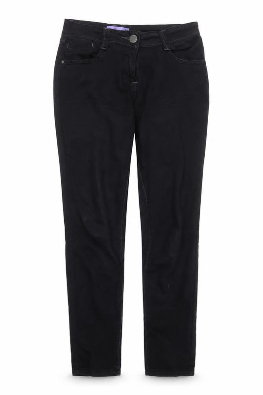 George Womens Black Cotton Skinny Jeans Size 10 L25 in Regular