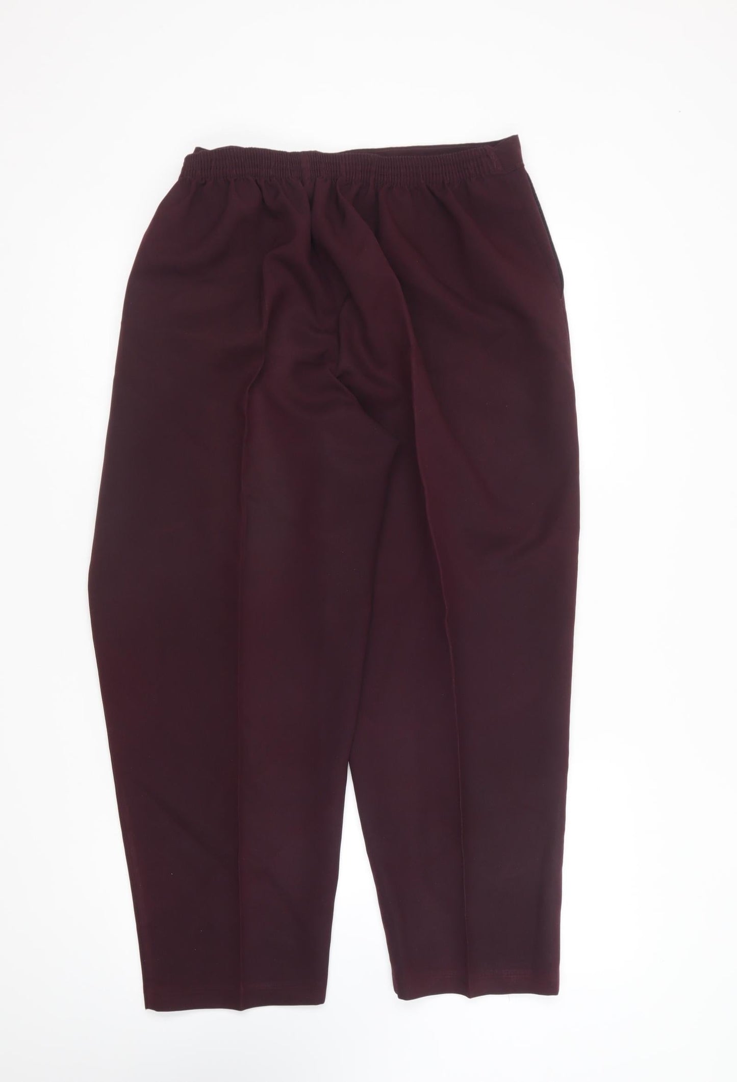 Saira of Manchester Womens Purple Polyester Trousers Size 24 L26 in Regular