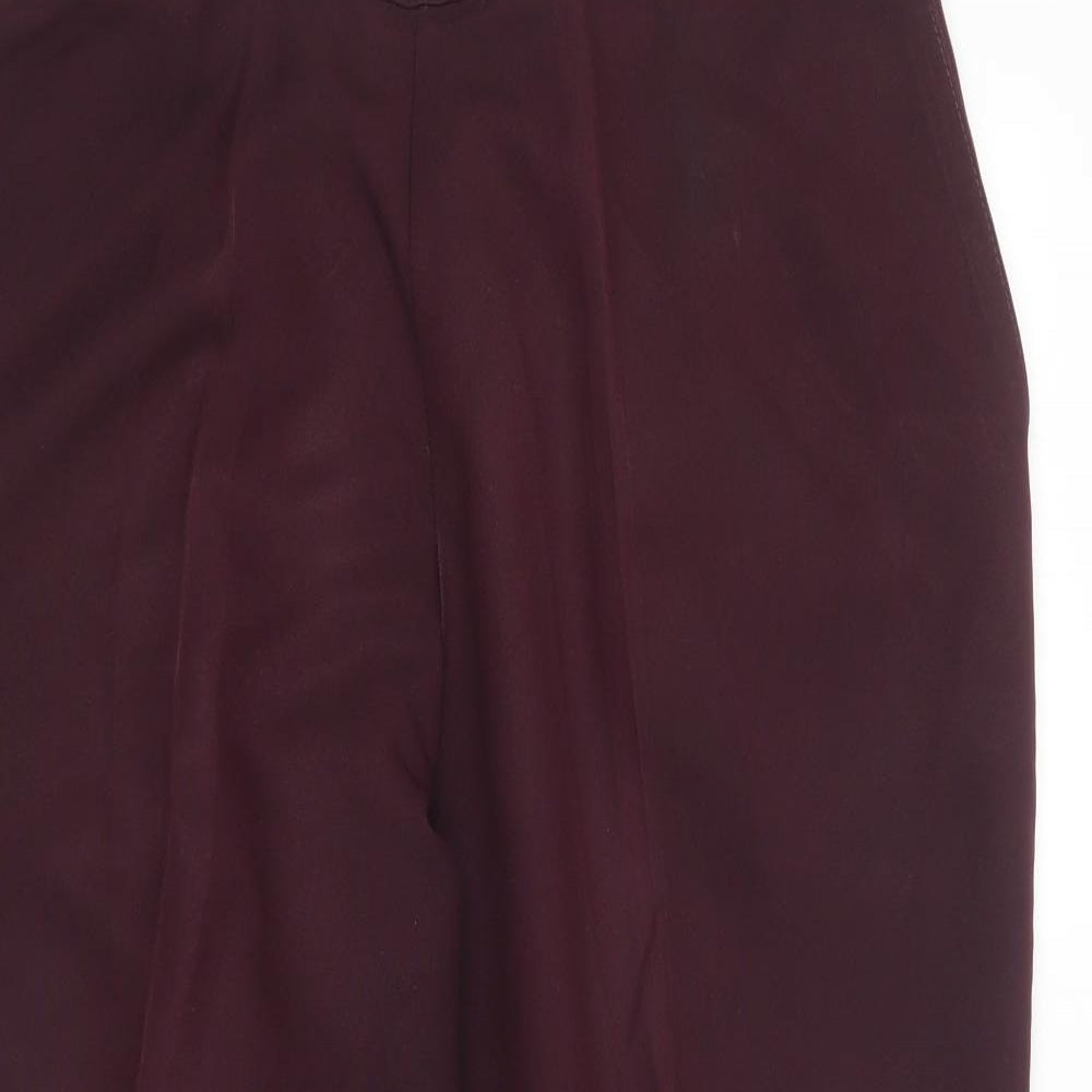 Saira of Manchester Womens Purple Polyester Trousers Size 24 L26 in Regular