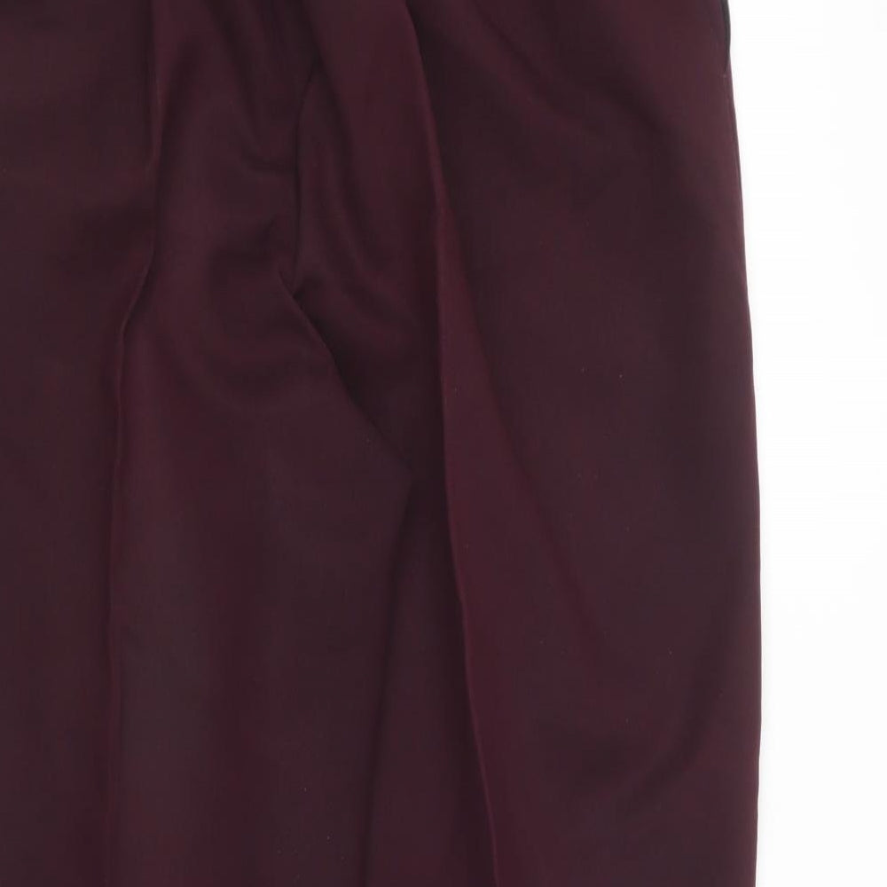 Saira of Manchester Womens Purple Polyester Trousers Size 24 L26 in Regular