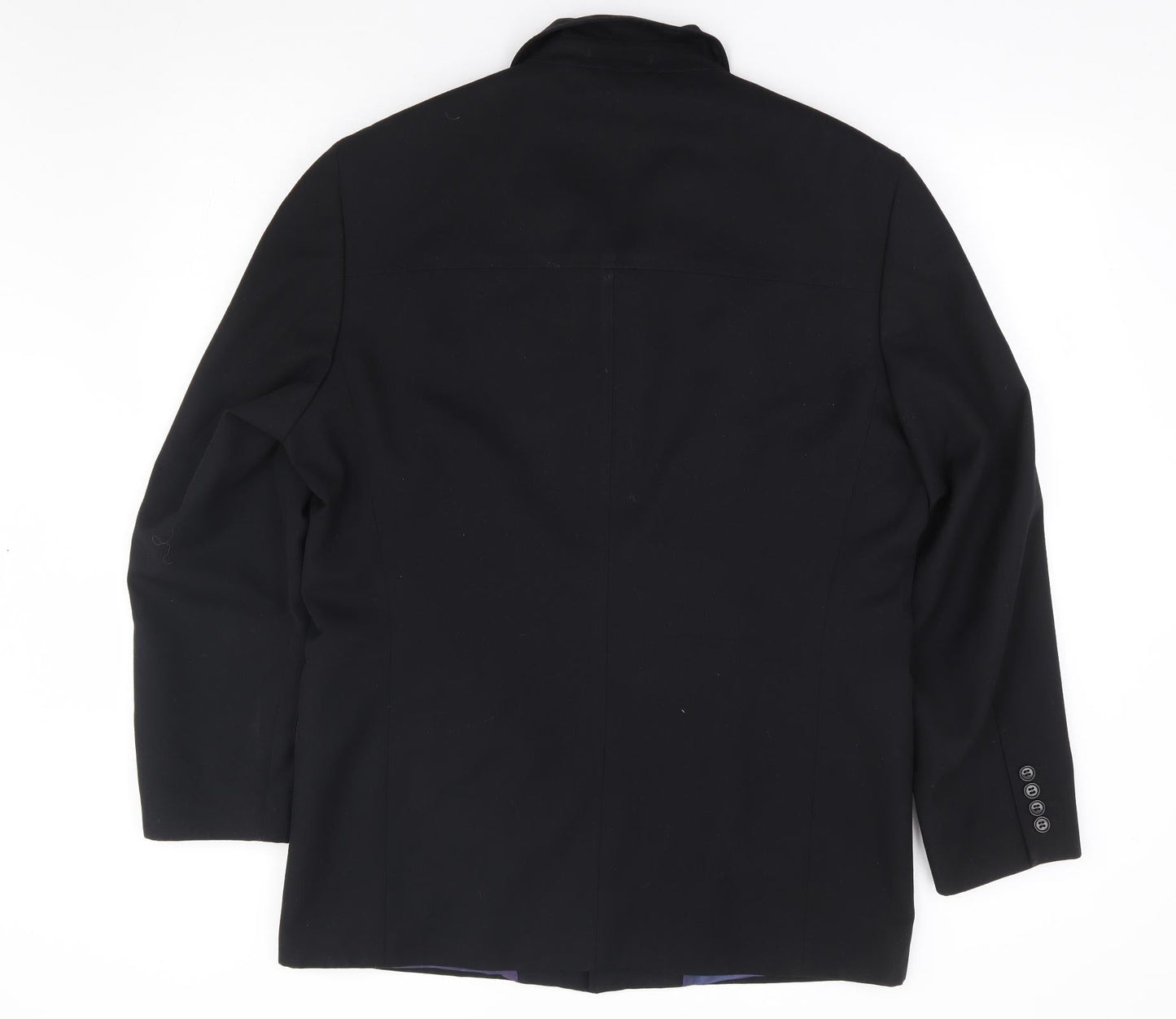 NEXT Mens Black Polyester Jacket Suit Jacket Size 42