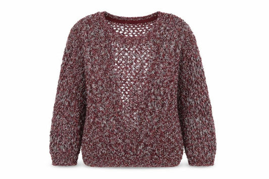 George Womens Red Round Neck Cotton Pullover Jumper Size 12