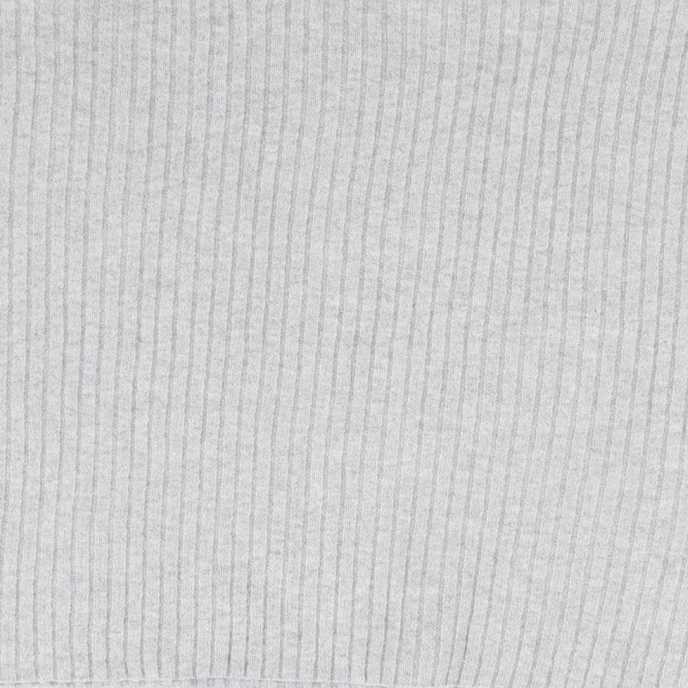 M Lounge Womens Grey Round Neck Polyester Pullover Jumper Size L