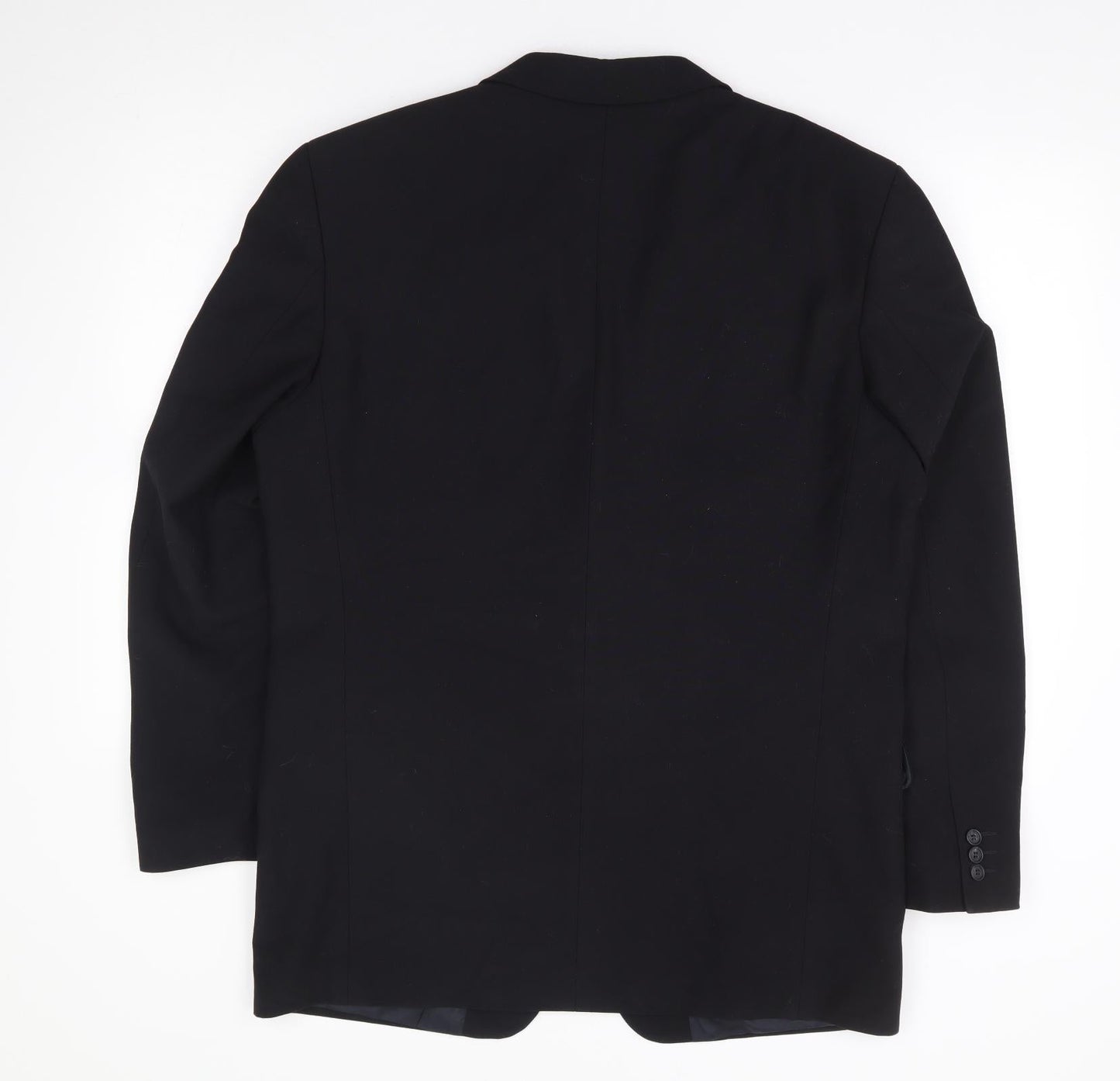 Copperstone Mens Black Polyester Jacket Suit Jacket Size 42