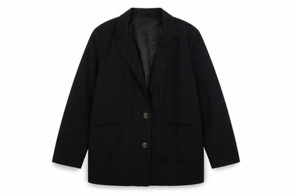 F&F Womens Black Viscose Jacket Suit Jacket Size 12