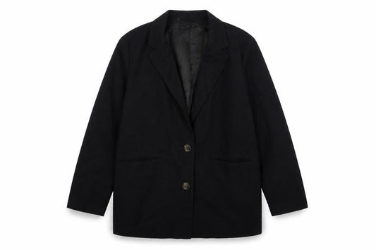 F&F Womens Black Viscose Jacket Suit Jacket Size 12