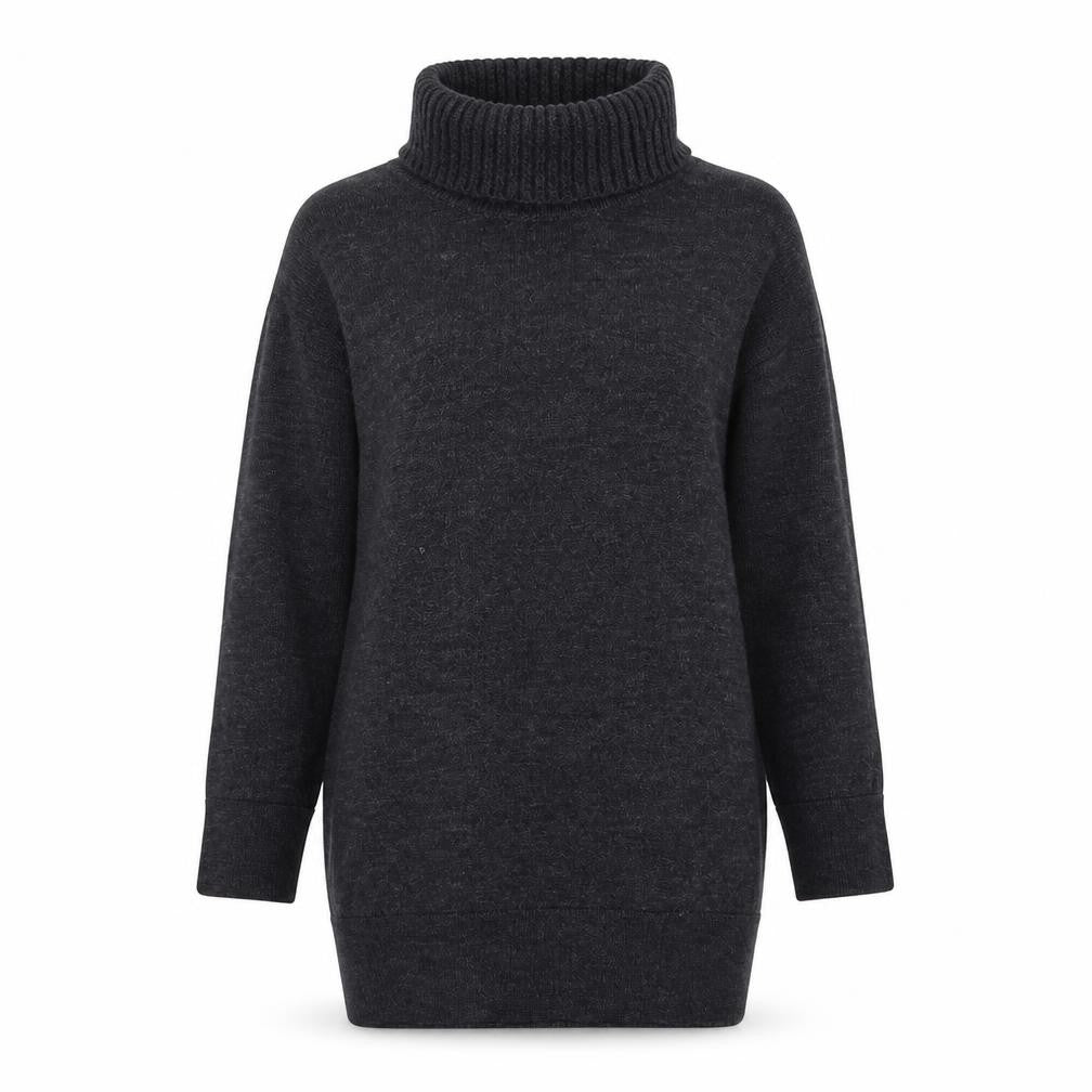 Preworn Womens Grey Roll Neck Polyester Pullover Jumper Size S