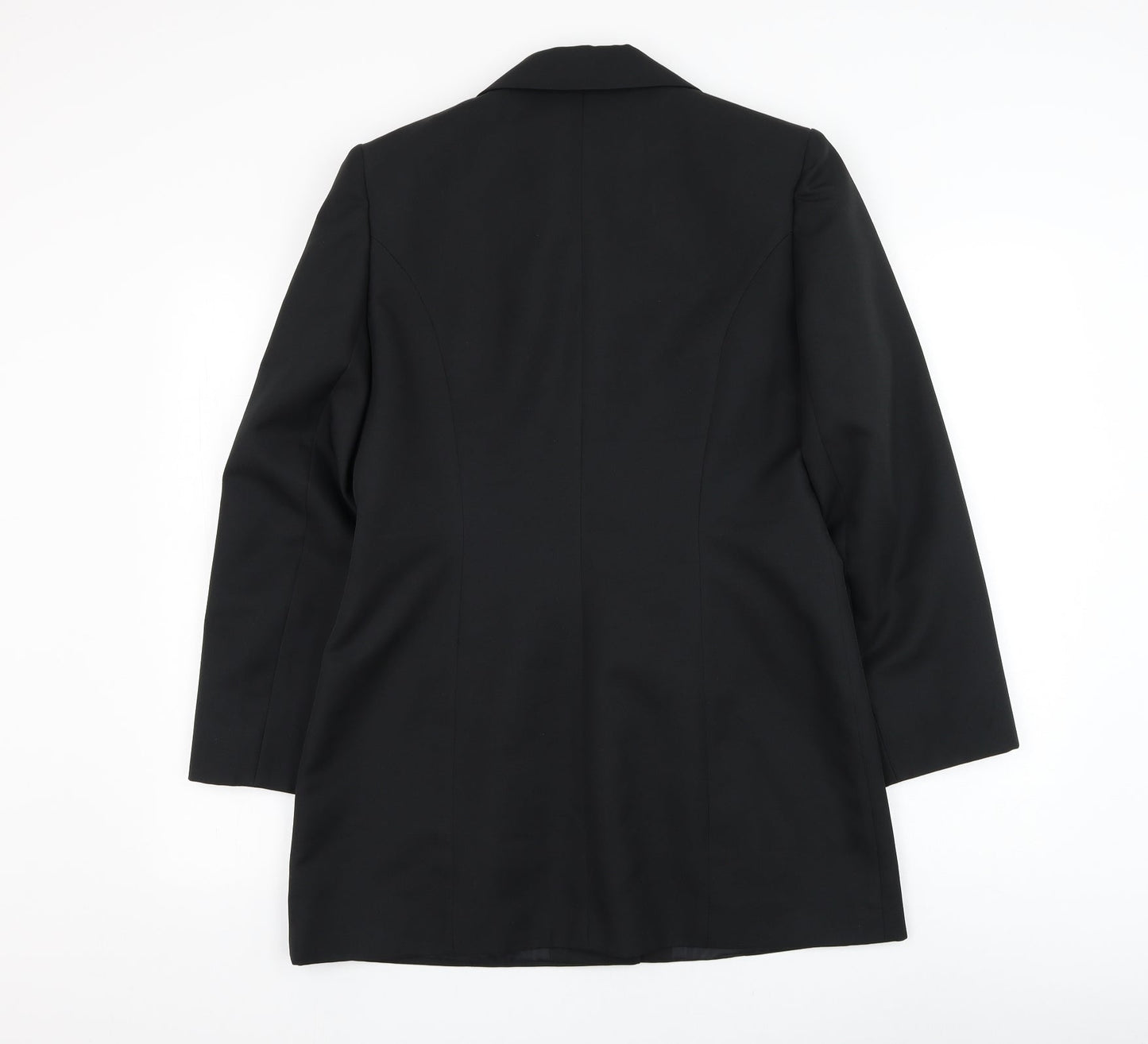 Essentials Womens Black Jacket Blazer Size 12 Button