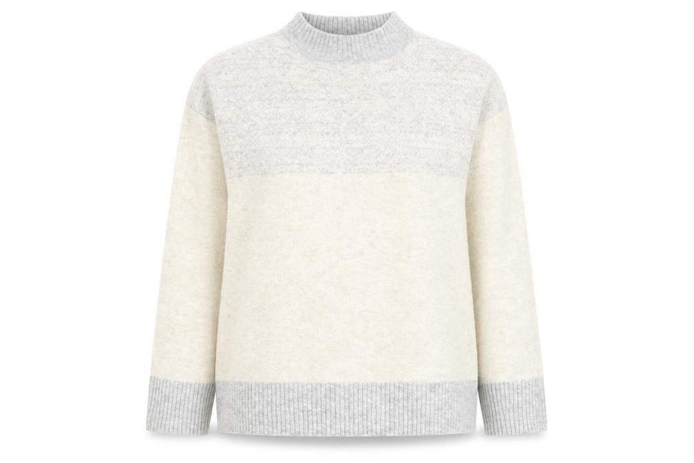 Atmosphere Womens Ivory Round Neck Acrylic Pullover Jumper Size 14