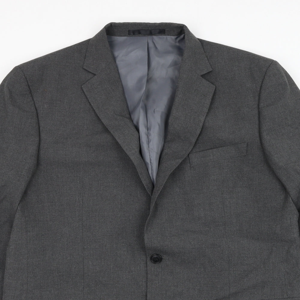Marks and Spencer Mens Grey Polyester Jacket Suit Jacket Size 42