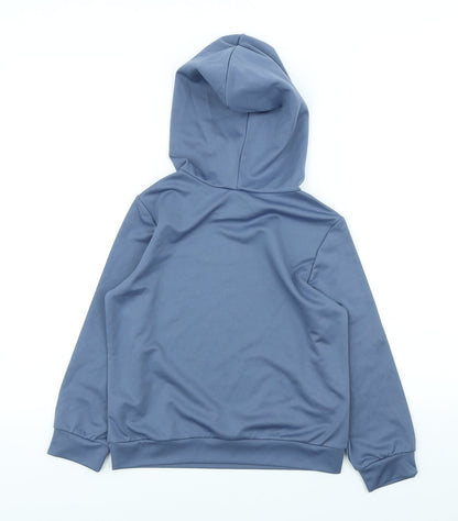 SHEIN Boys Black Polyester Pullover Hoodie Size 7 Years Pullover