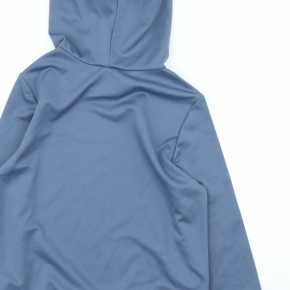 SheIn Boys Black Polyester Pullover Hoodie Size 7 Years Pullover