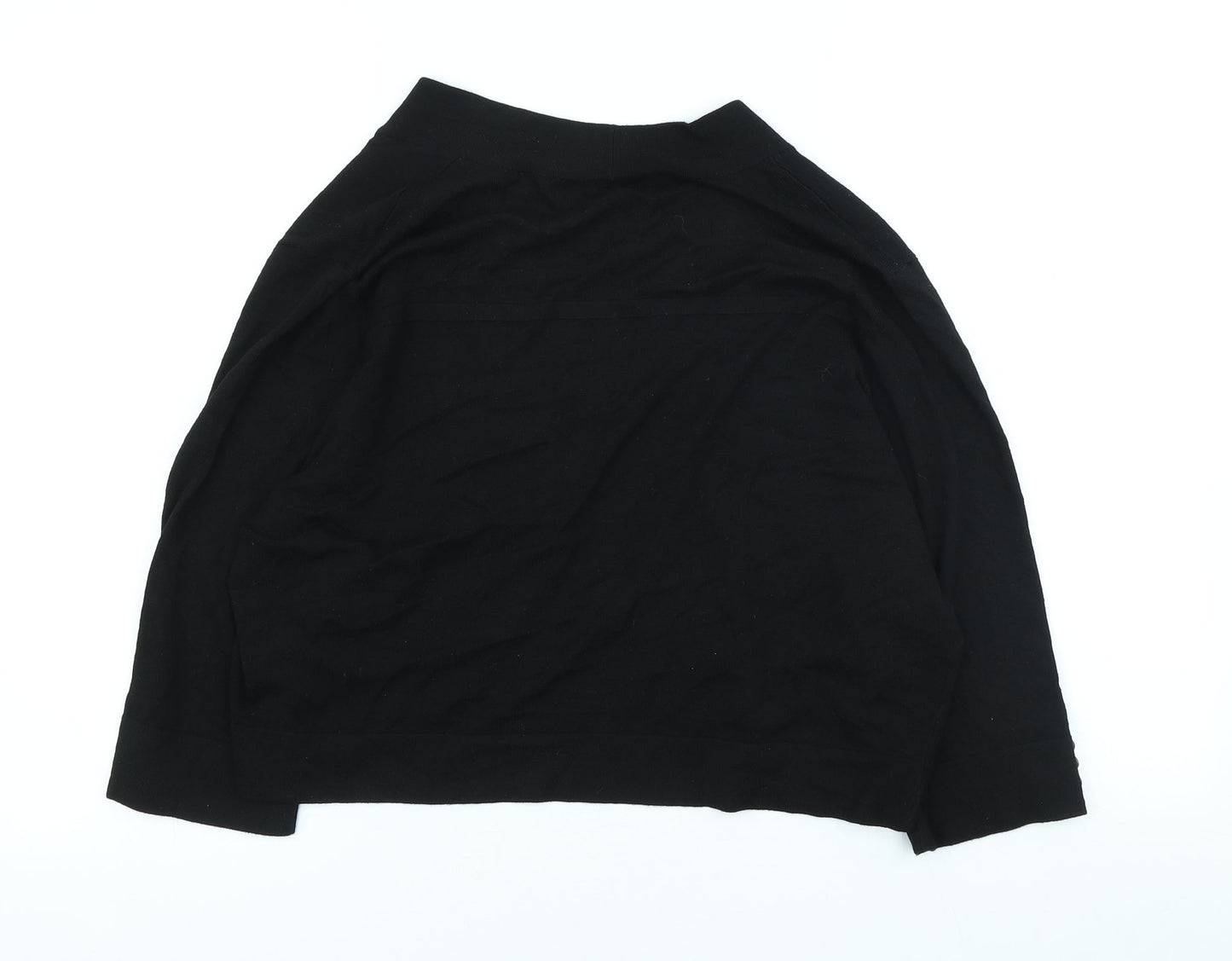 Wallis Womens Black Round Neck Viscose Cardigan Jumper Size L