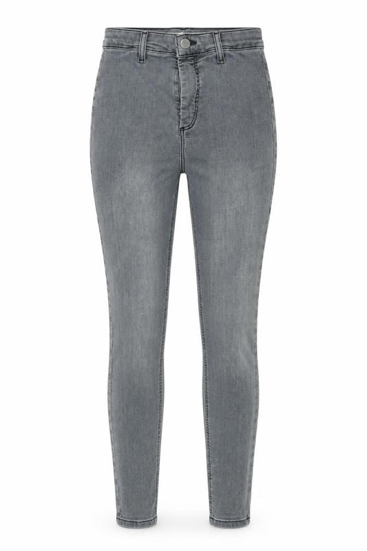 Topshop Womens Grey Cotton Skinny Jeans Size 26 in L27 in Slim Zip