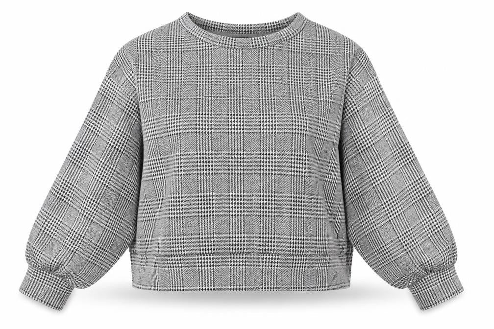 New Look Womens Grey Round Neck Geometric Polyester Pullover Jumper Size 16