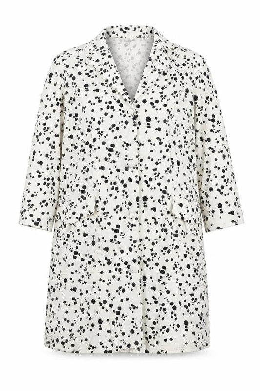 ASOS Womens White Animal Print Jacket Coat Size 12