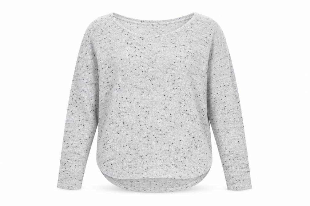 Miss Selfridge Womens Grey Round Neck Polyester Pullover Jumper Size 8