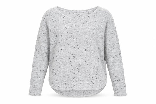 Miss Selfridge Womens Grey Round Neck Polyester Pullover Jumper Size 8