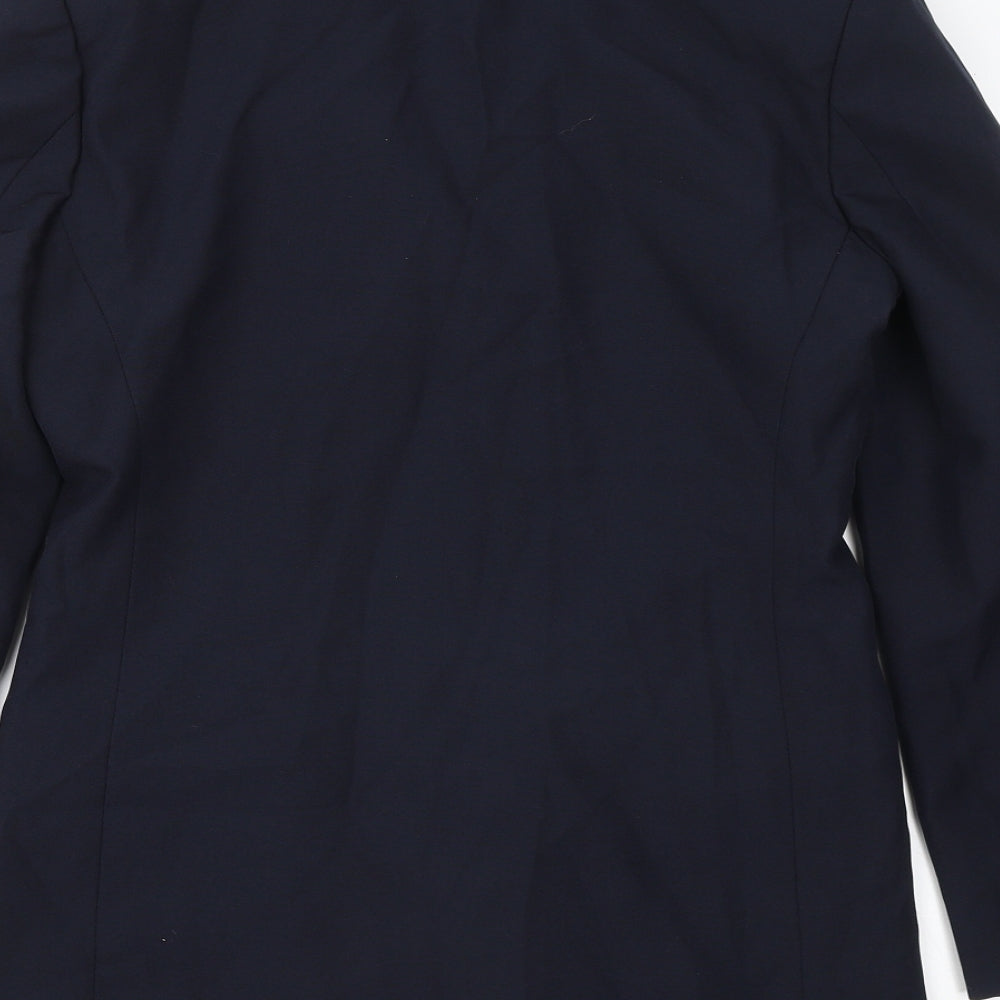 Modern Classics Womens Blue Jacket Blazer Size 10 Button