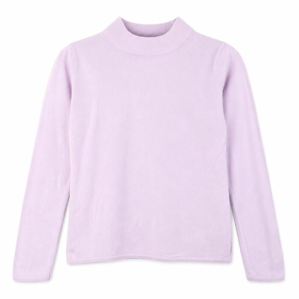 Bonmarché Womens Pink Mock Neck Acrylic Pullover Jumper Size M