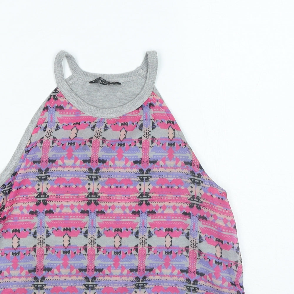Candy Couture Girls Multicoloured Geometric Polyester Basic Casual Size 12-13 Years Round Neck Pullover